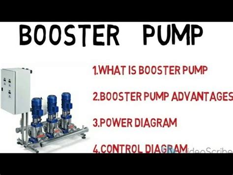 booster pump control diagram youtube