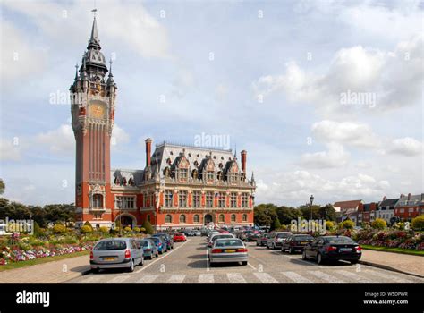 town hall calais france stock photo alamy