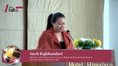 nepal   world remarks  sneh rajbhandari nepal economic forum