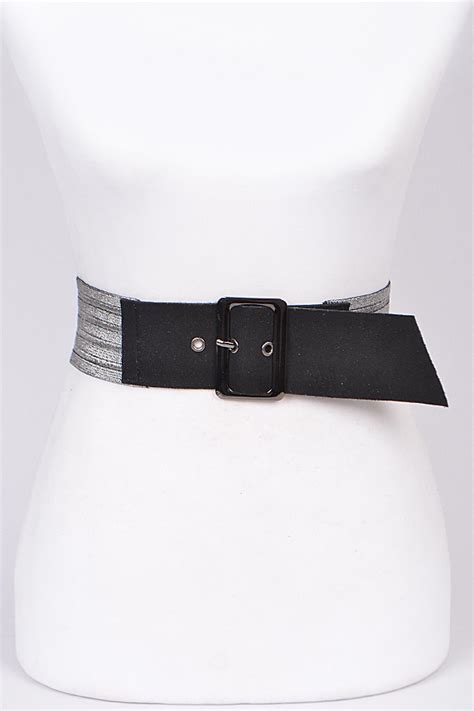 pb silver thick fashionable belt fashion belts