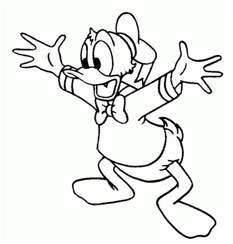donald duck colouring pages coloring home