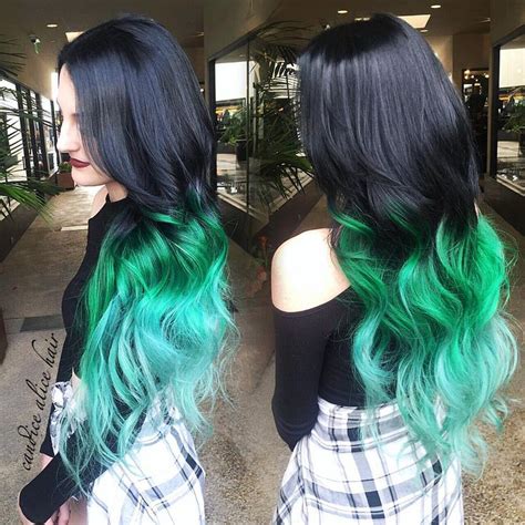 top  green ombre hair colors hair colors ideas ombre hair color