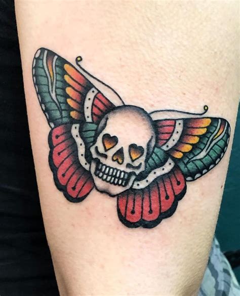 skull butterfly tattoo ideas