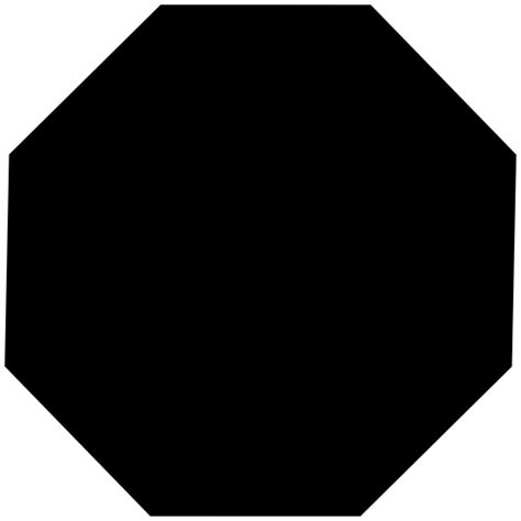 octagon shape sticker
