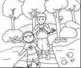 Coloring Sister Brother Pages Hiking Colouring Wetlands Getcolorings Color Getdrawings Printable 75kb 1350px 1600 sketch template