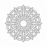 Mandala Arabesque Buchillustration Abstrakte Malvorlage Geometrische Speichern sketch template
