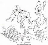 Bambi Faline Colorear sketch template