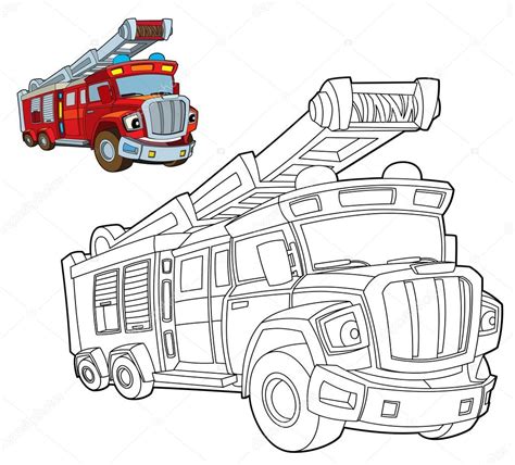 fire truck coloring page