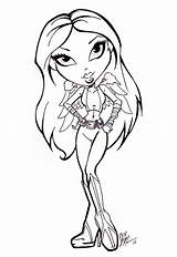 Bratz Coloring Pages Color Kids Children Beautiful Print Characters sketch template