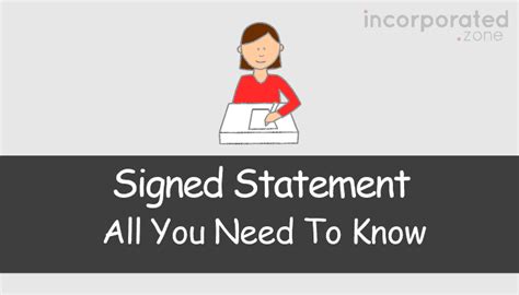 signed statement meaning explained
