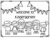 Welcome Coloring Kindergarten Class Choose Board School First sketch template