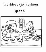 Werkboekje Groep Verkeer Kleuters Knutselen Vervoer sketch template