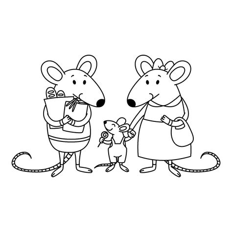animal families coloring pages