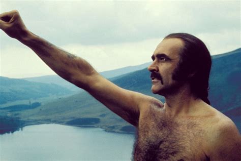 15 photos of sean connery rocked a scarlet mankini in 1974 sci fi film