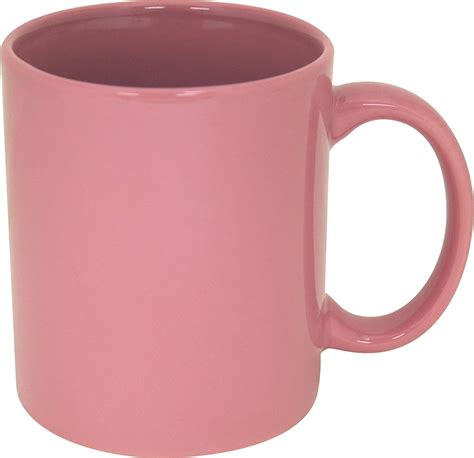 Funny Guy Mugs Plain Pink Ceramic Coffee Mug Pink 11 Ounce