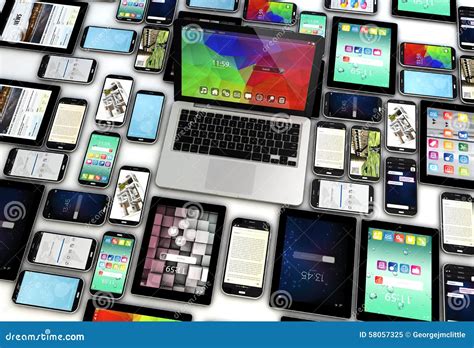 devices collection stock illustration illustration  cellular