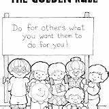 Rule Golden Coloring Pages sketch template