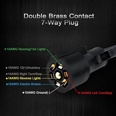 trailer plug weatherproof wiring harness pin connector accessories  rv ebay