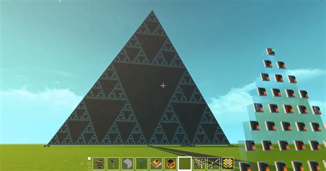 sierpinski triangle appears    simple setup rscrapmechanic
