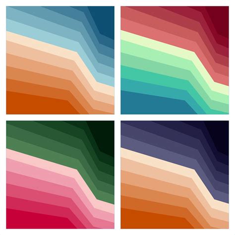 set  colorful abstract print backgrounds   vectors