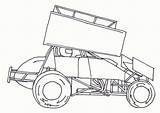 Sprint Car Coloring Pages Template Race Cars Cartoon Stock Drawing Vector Racing Dirt Printable Model Getdrawings Print Kidz Trailers Camper sketch template