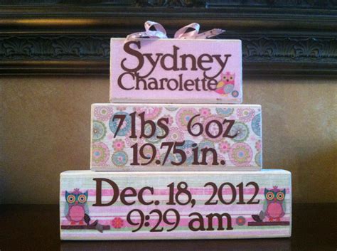 personalized baby gift personalized wood baby blocks