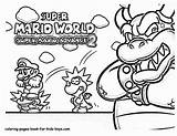 Mario Coloring Pages Super Christmas Getcolorings sketch template