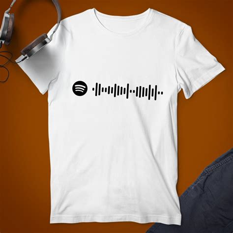 Custom Scannable Spotify Code T Shirt Engraved T Shirt Unisex