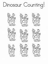 Counting Coloring Pages Dinosaur Sheet Printable Dinosaurs Book Dino Kids Color Print Educational Noodle Recommended Mini Twistynoodle Colors Twisty Cursive sketch template