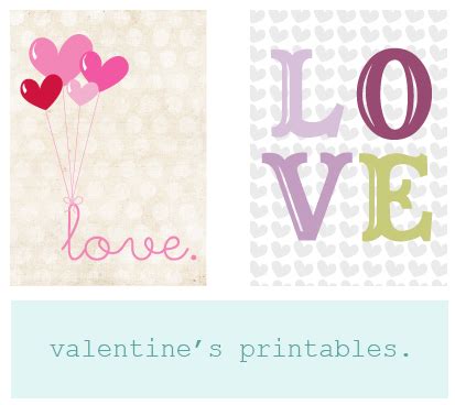 simply awesome printables adorable valentine prints