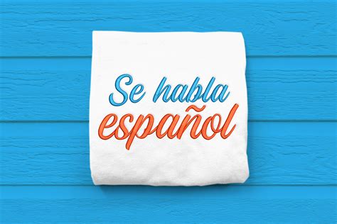 spanish se habla espanol embroidery  designed  geeks thehungryjpeg