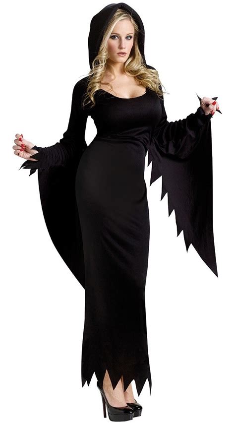 black scary women ghost costume dark spirit witch costumes for