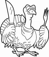 Turkey Coloring Pages Printable Template Thanksgiving Cooked Cartoon Templates Drawing Kids Color Animal Print Filminspector Mpmschoolsupplies Getcolorings Drawings Papercraft Line sketch template