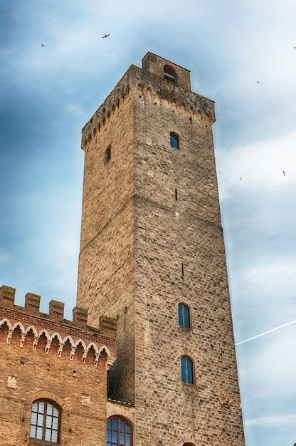premium photo view of torre grossa the tallest medieval tower of san