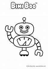 Bimi Boo Robots Printable sketch template