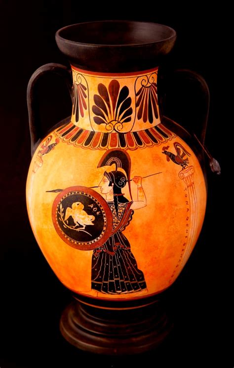 classical greek pottery amphora  classical panathenean amph