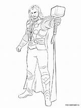 Thor Coloring Pages Boys Printable Recommended sketch template