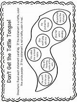 Tongue Tattle Bad Case Activities Coloring Template Teacherspayteachers Visit Klever Kiddos sketch template