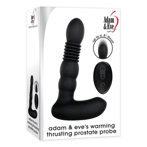 Adam And Eve S Warming Thrusting Remote Control Prostate Probe Black