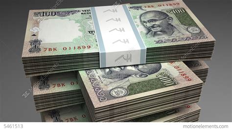 stack  indian rupee stock animation