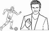 Beckham David Coloring Bale Gareth Soccer Player Football Pages Fans sketch template