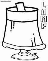 Lamp Coloring Pages Clipartbest Print Template Clipart sketch template