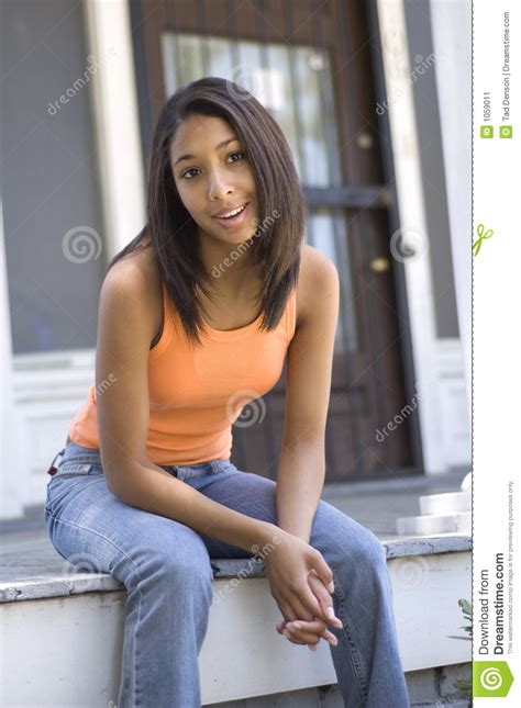 Urban Teen On Porch Stock Image Image Of Cool Beautiful