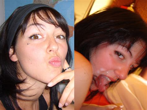 wifebucket before and after the big facial cumshot