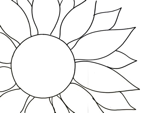 sunflower template  cut   paper sunflower tutorial