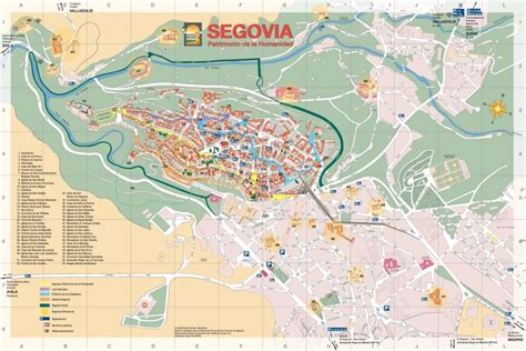 segovia  city map ontheworldmapcom