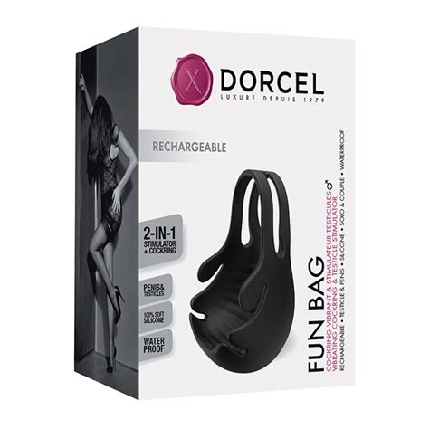 dorcel fun bag testicle vibrator black sex toys at adult empire