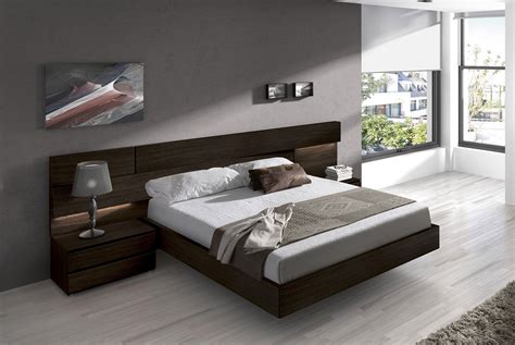 spain wood high  platform bed  extra storage