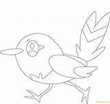 Pokemon Fletchling Coloring Pages Printable Color Print Online sketch template