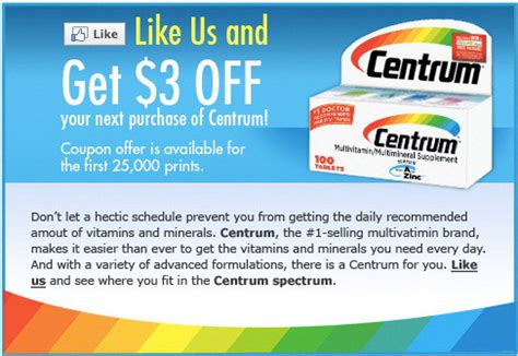 centrum coupon   cvs deal seeking mom